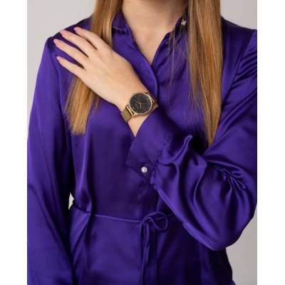 Zegarek Damski Paul Lorens PL10317B9-1D1 na bransolecie mesh w kolorze Złoty/Złoty o szerokości 16/16mm