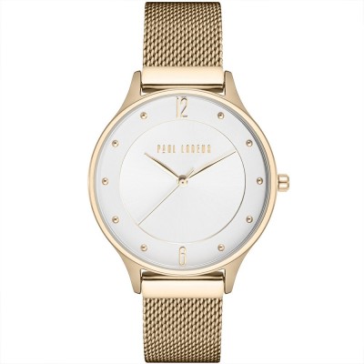 Zegarek Damski Paul Lorens PL10317B9-3D1 na bransolecie mesh w kolorze Złoty/Złoty o szerokości 16/16mm