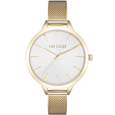 Zegarek Damski Paul Lorens PL10296B-3D1 na bransolecie mesh w kolorze Złoty/Złoty o szerokości 12mm