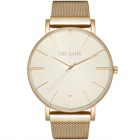 Zegarek Damski Paul Lorens PL10401B-4D1 na bransolecie mesh w kolorze Złoty/Złoty o szerokości 20/18mm