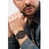 Zegarek Męski Paul Lorens PL20010A-1B2 na pasku skórzanym w kolorze Czarny/Brązowy o szerokości 22/20mm