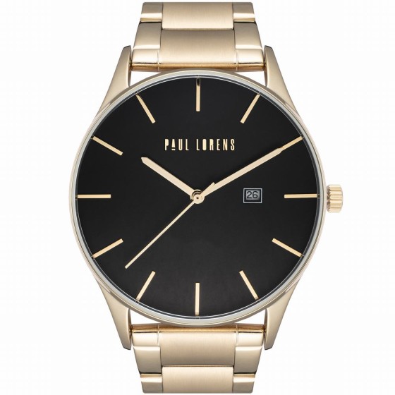 Zegarek Męski Paul Lorens PL7028B2-1D1 na bransolecie stalowej w kolorze Złoty/Złoty o szerokości 24/22mm